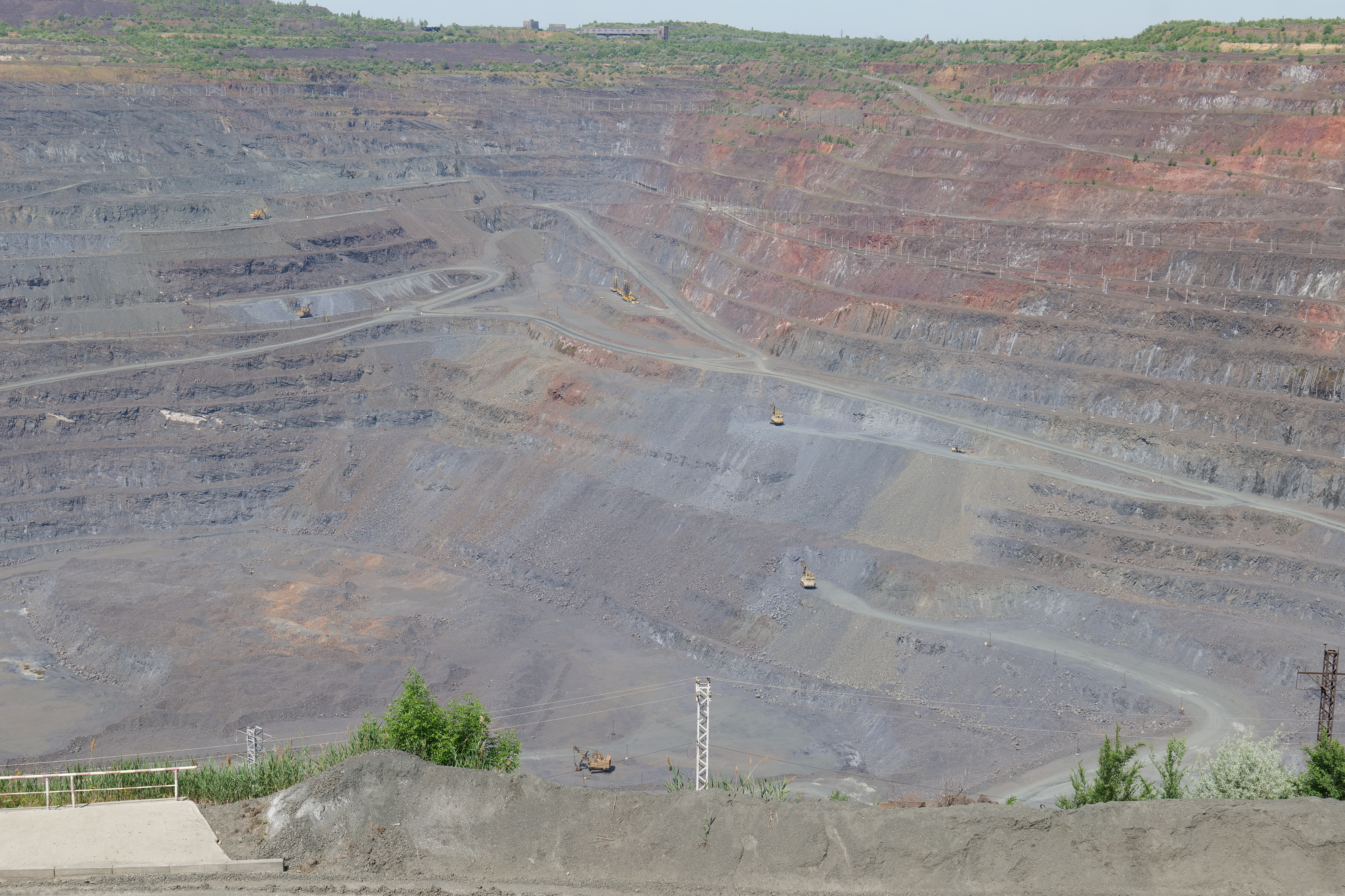 Une mine de fer à Kryvyï Rih (Ukraine).